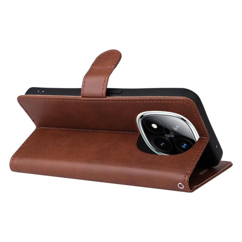 Fliptok Xiaomi Redmi Note 14 Pro 5g Egyszínű Műbőr