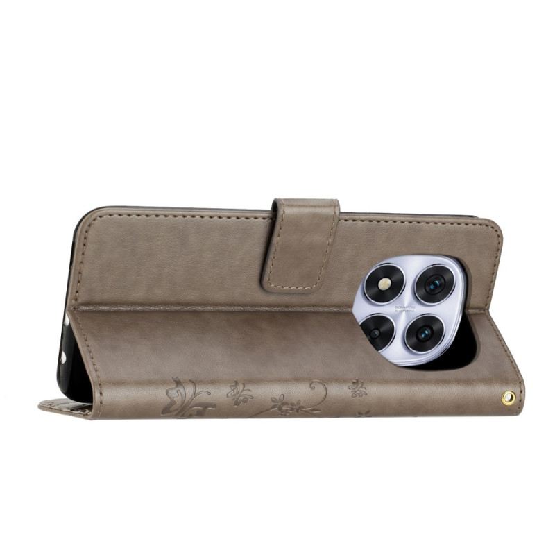 Fliptok Xiaomi Redmi Note 14 Pro 5g Pillangó És Virágminta