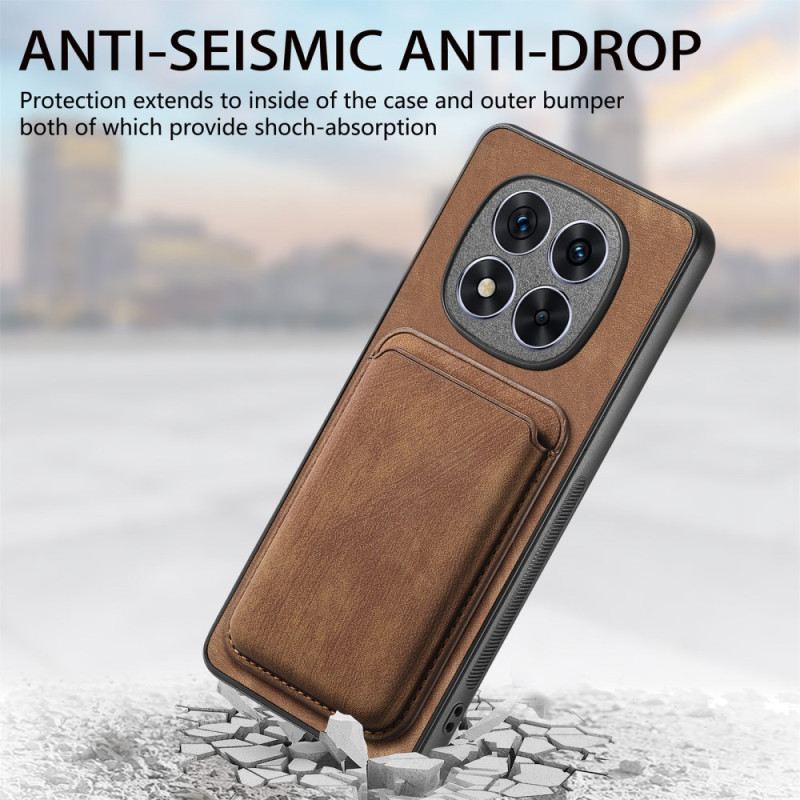 Tok Xiaomi Redmi Note 14 Pro 5g Bőrhatású Levehető Kártyatartó