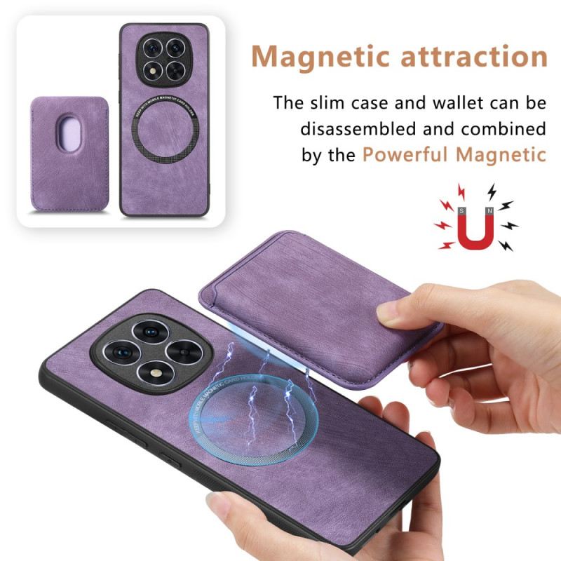 Tok Xiaomi Redmi Note 14 Pro 5g Bőrhatású Levehető Kártyatartó