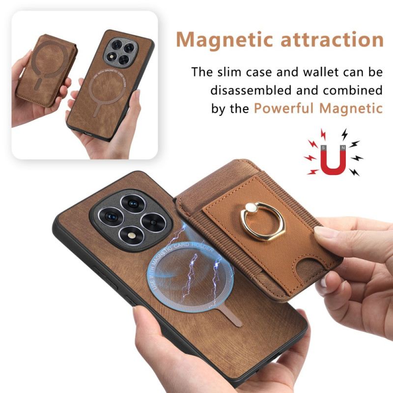 Tok Xiaomi Redmi Note 14 Pro 5g Mágneses Kártyatartó Függőleges Fedéllel