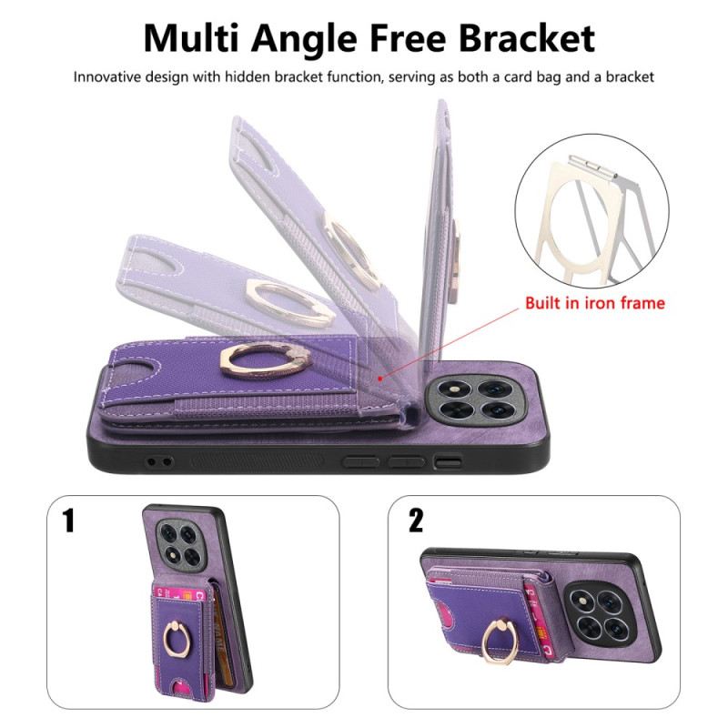 Tok Xiaomi Redmi Note 14 Pro 5g Mágneses Kártyatartó Függőleges Fedéllel