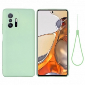 Tok Xiaomi 11T / 11T Pro Folyékony Szilikon Nyakpánttal