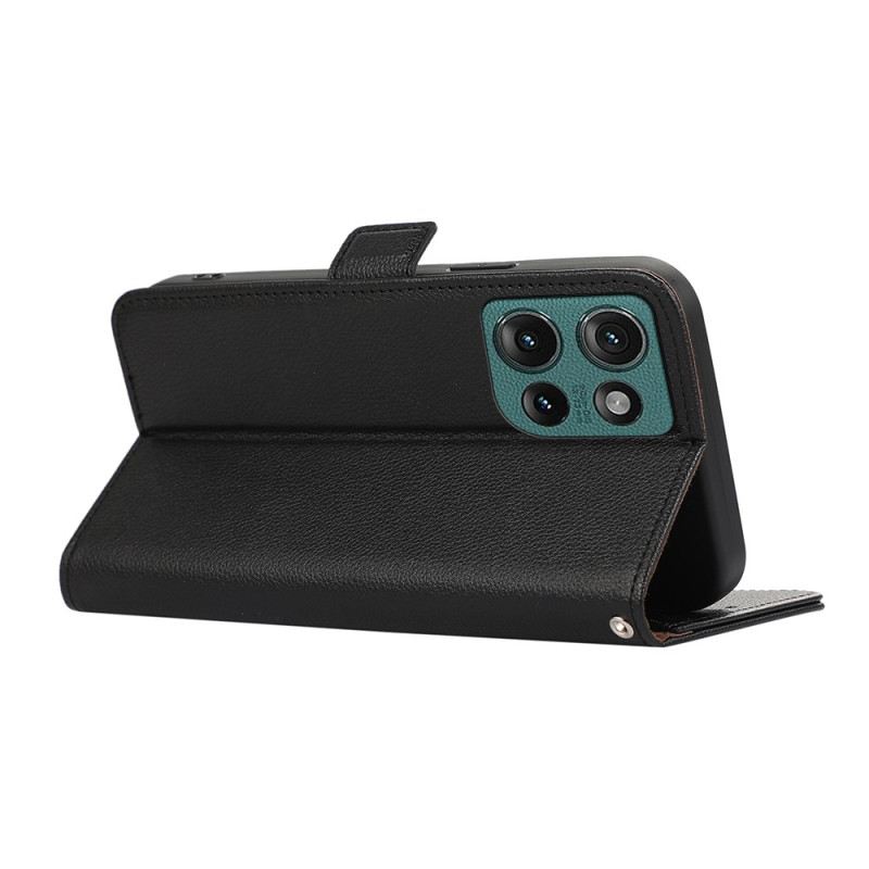 Bőrtok Motorola Edge 50 Abeel