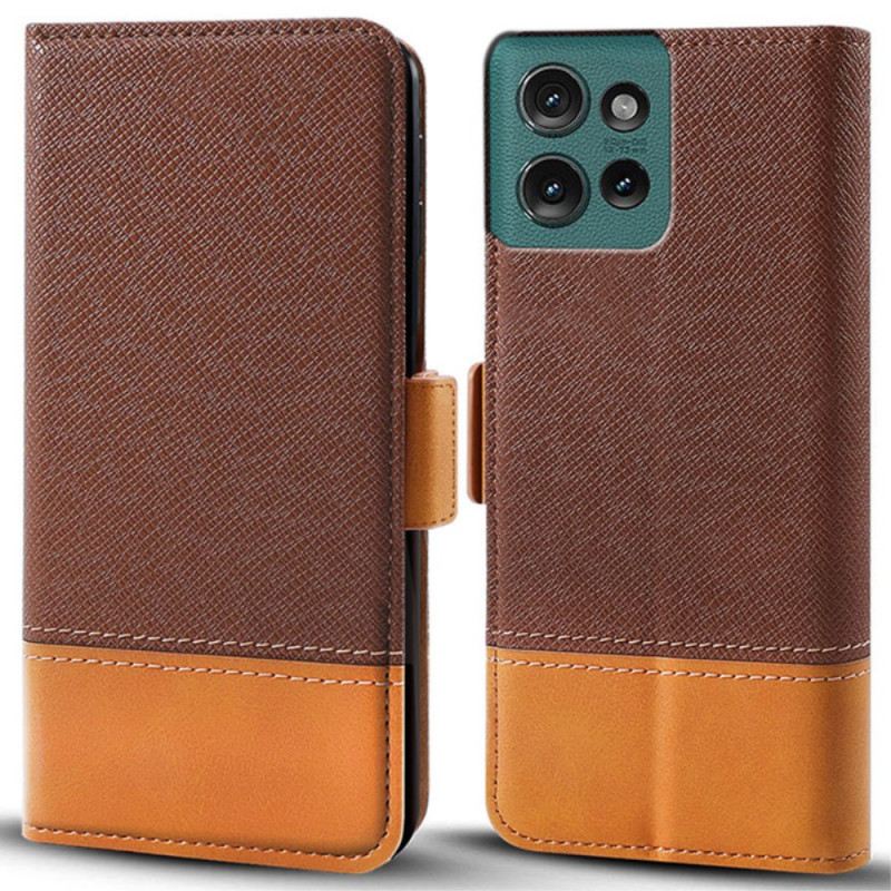 Bőrtok Motorola Edge 50 Bi-textúra