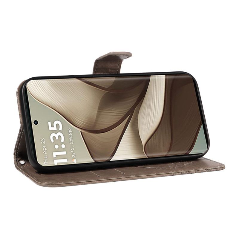 Bőrtok Motorola Edge 50 Butterfly Design