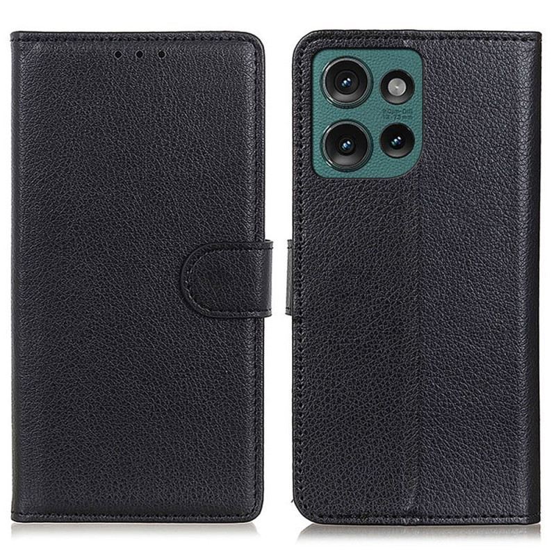 Bőrtok Motorola Edge 50 Hagyományos Műbőr