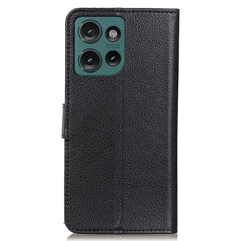 Bőrtok Motorola Edge 50 Hagyományos Műbőr