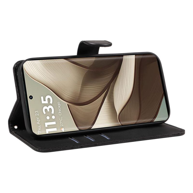 Bőrtok Motorola Edge 50 Hullámos Vonalak