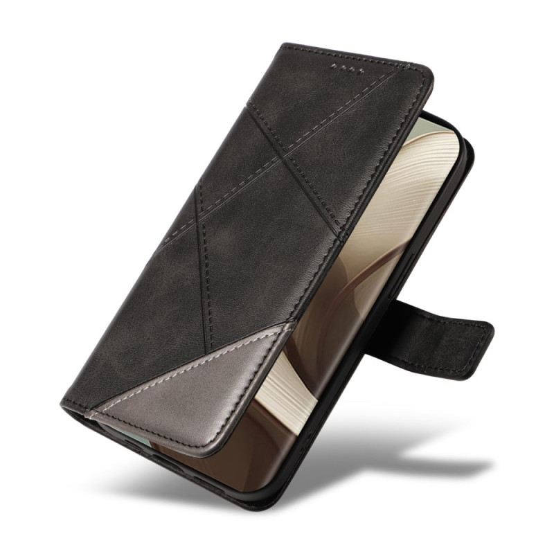 Bőrtok Motorola Edge 50 Kéttónusú Vonalak