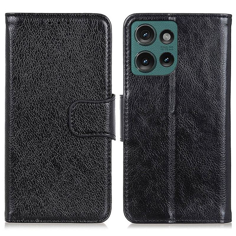 Bőrtok Motorola Edge 50 Nappa Textúra