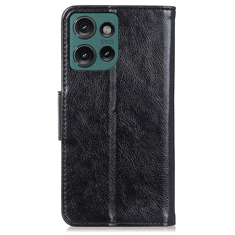 Bőrtok Motorola Edge 50 Nappa Textúra