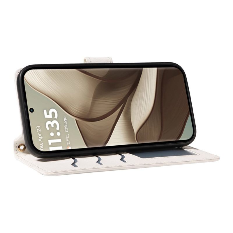 Bőrtok Motorola Edge 50 Párnázott Vállpánt És Szíj