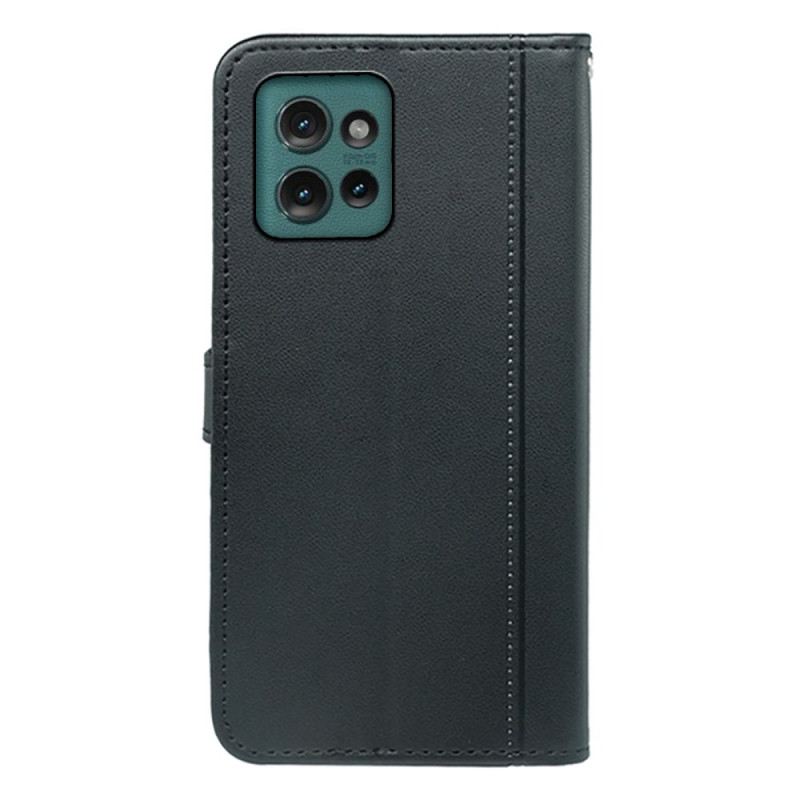 Bőrtok Motorola Edge 50 Stilizált