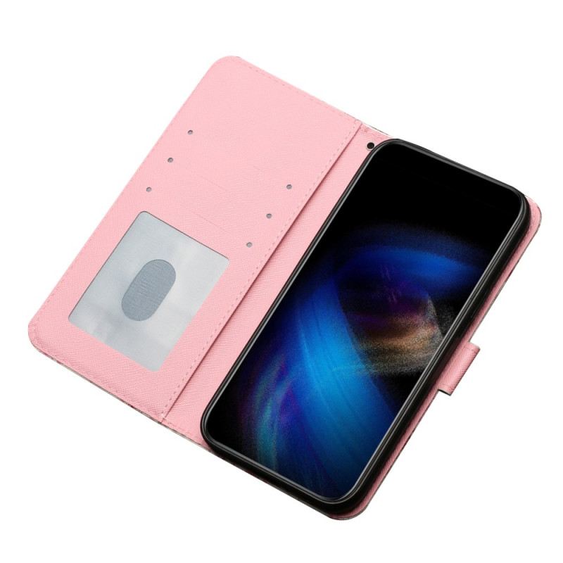 Bőrtok Motorola Edge 50 Szíjrózsák