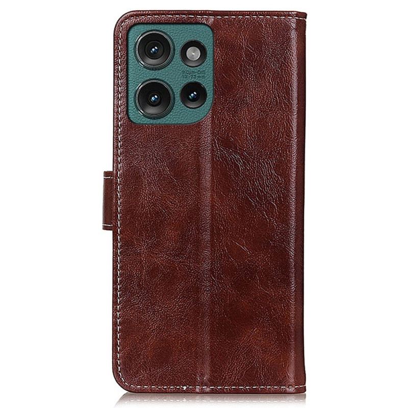 Bőrtok Motorola Edge 50 Zseniális