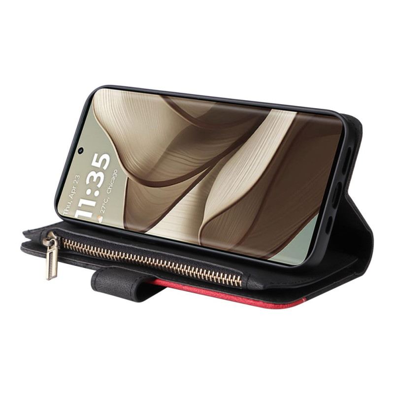 Fliptok Motorola Edge 50 Cipzáras Pénztárca