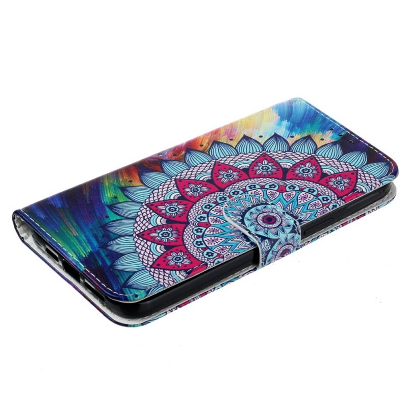 Kinyitható Bőrtok Motorola Edge 50 Prémium Mandala