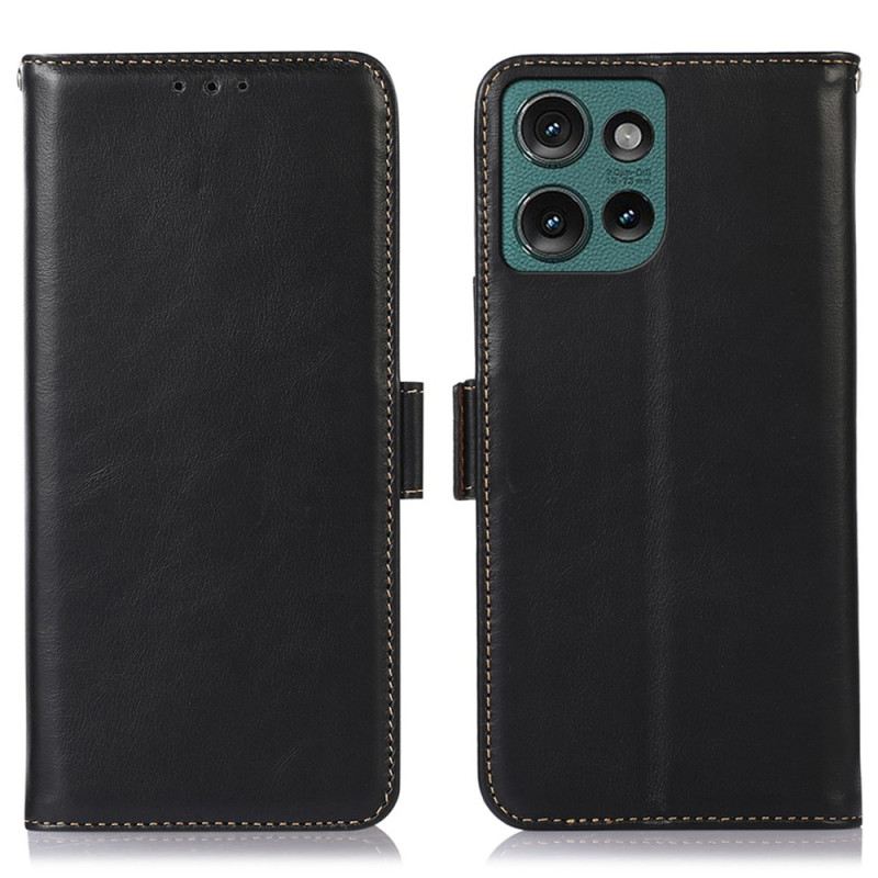 Kinyitható Tokok Motorola Edge 50 Bőr Rfid Blokkolás