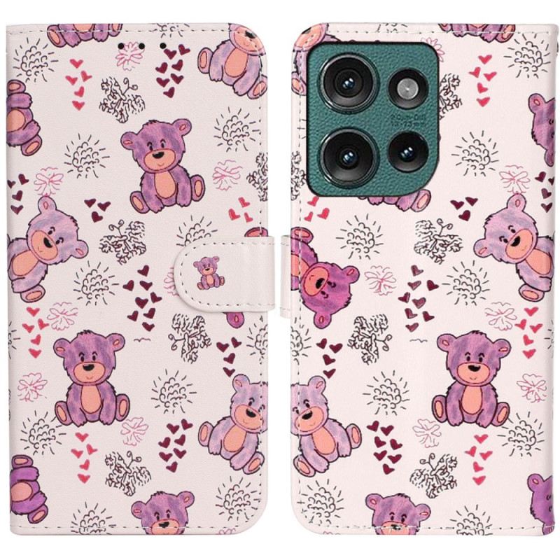 Kinyitható Tokok Motorola Edge 50 Prémium Mackók