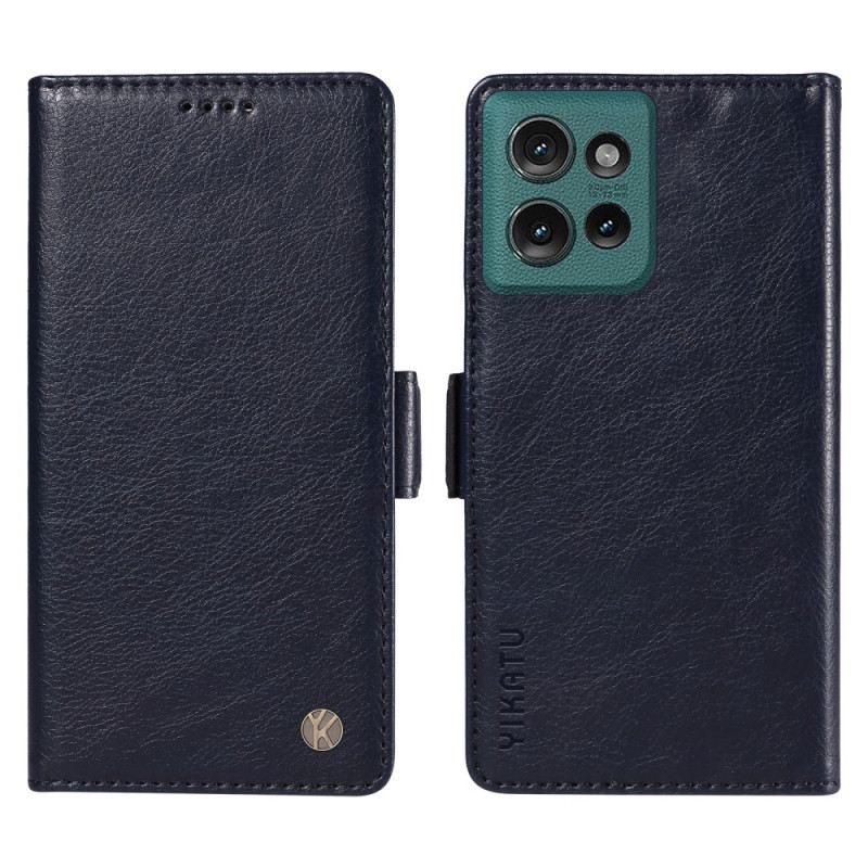 Kinyitható Tokok Motorola Edge 50 Ykatu Bőrhatás