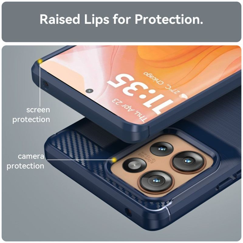 Tok Motorola Edge 50 Szálcsiszolt Szénszál