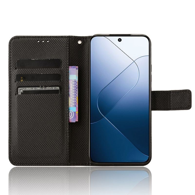 Bőrtok Xiaomi 14 Pontozott Textúra