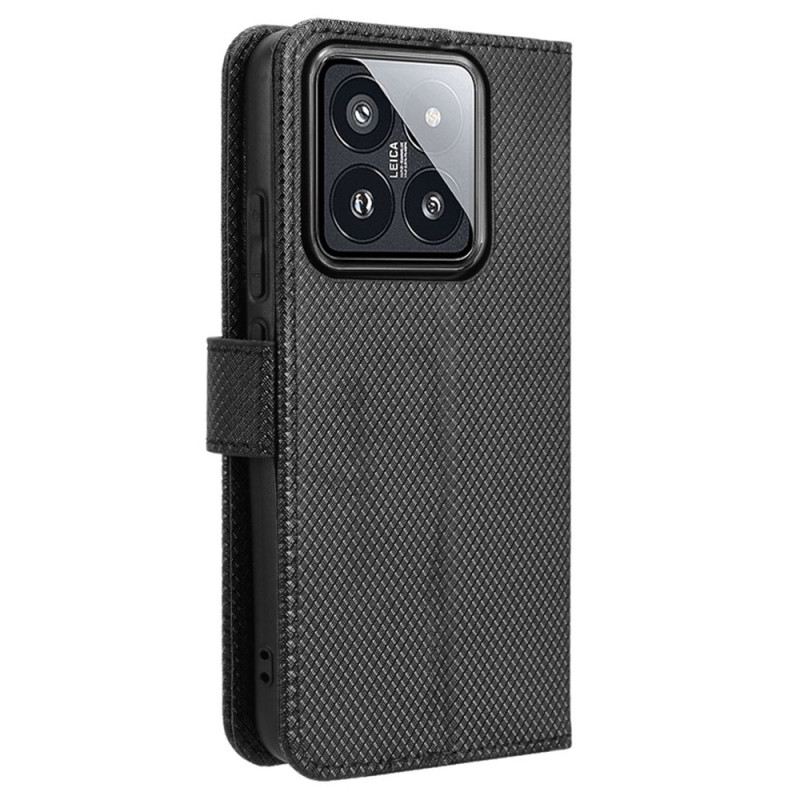 Bőrtok Xiaomi 14 Pontozott Textúra