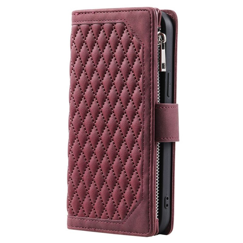 Bőrtok Xiaomi 14 Steppelt Pénztárca Szíjjal