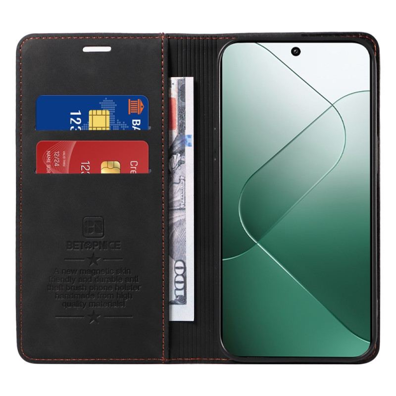 Fliptok Xiaomi 14 Betopnice Rfid Blokkoló Tok