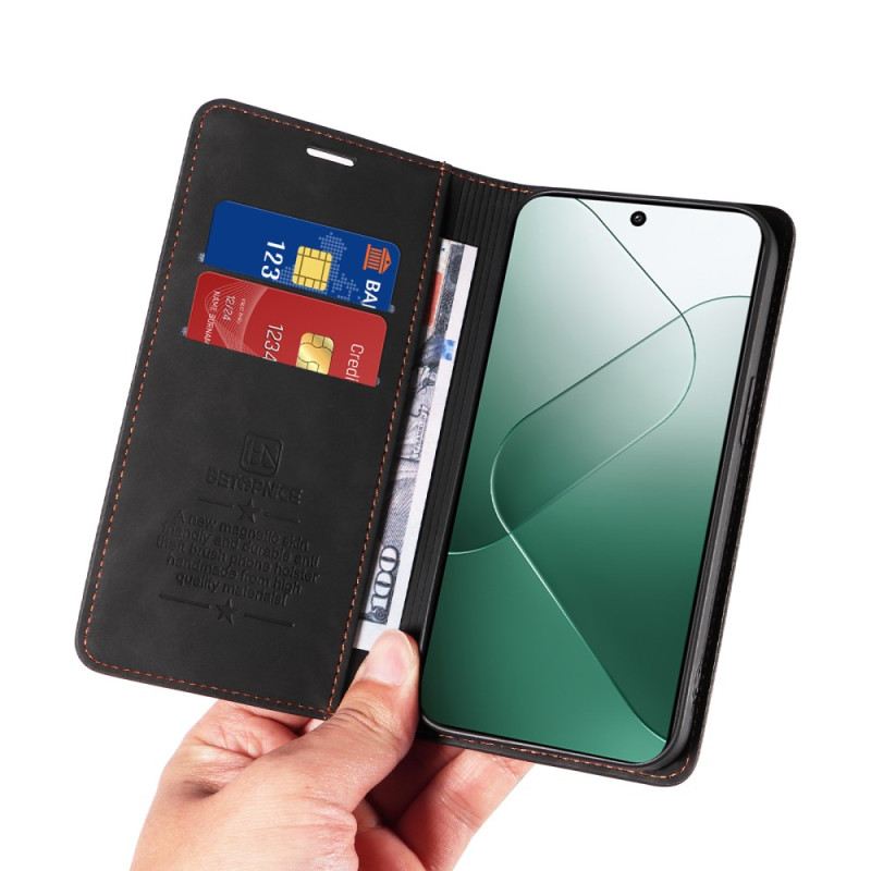 Fliptok Xiaomi 14 Betopnice Rfid Blokkoló Tok