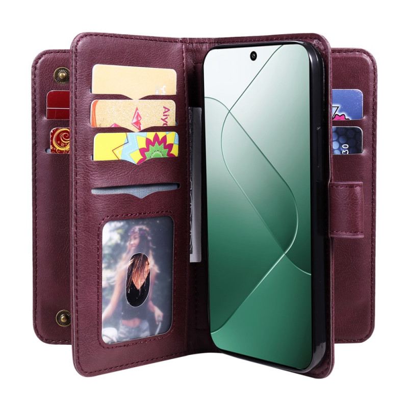 Kinyitható Bőrtok Xiaomi 14 10 Kártyabirtokos