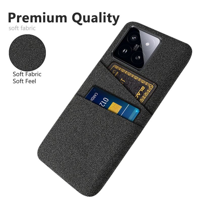 Tok Xiaomi 14 Szövet Dupla Kártyatartó