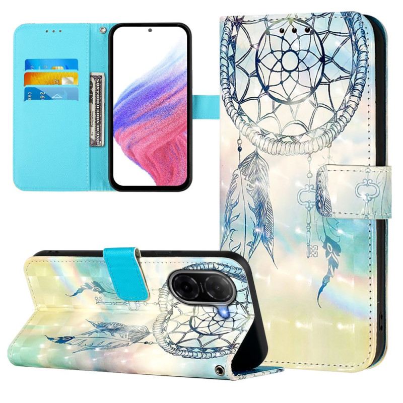 Bőrtok Poco C71 Akvarell Álomfogó