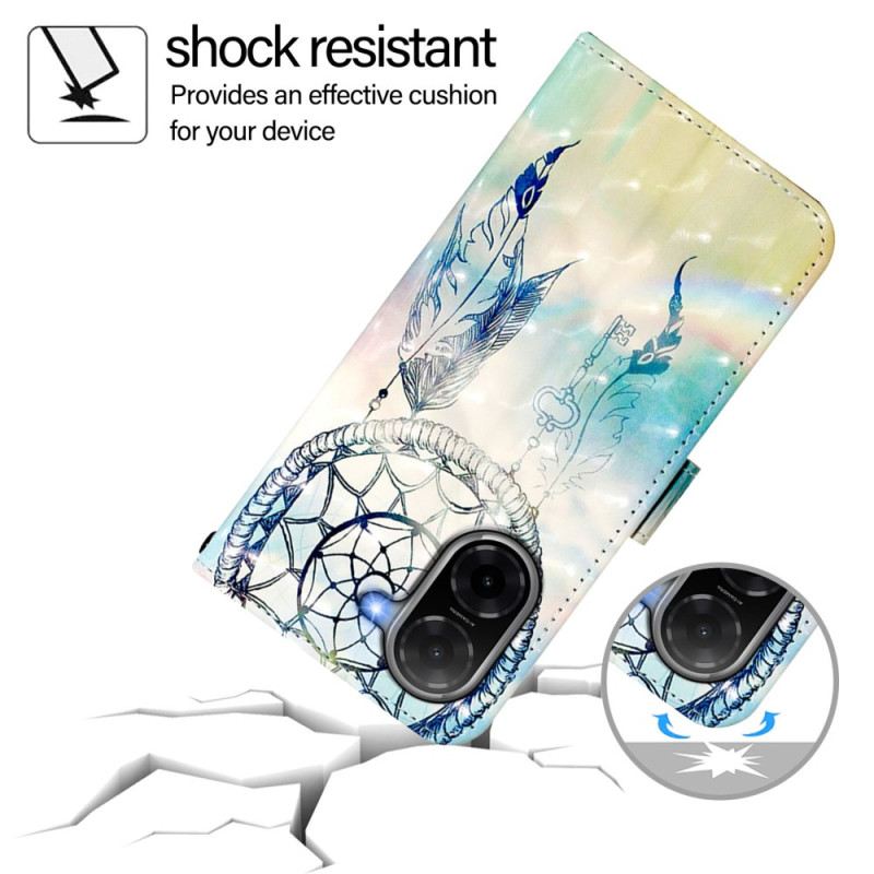 Bőrtok Poco C71 Akvarell Álomfogó