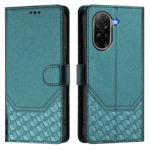 Bőrtok Poco C71 Méhsejtminta