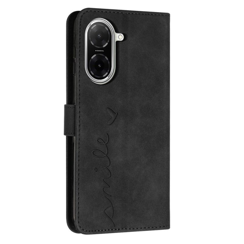 Bőrtok Poco C71 Mosoly