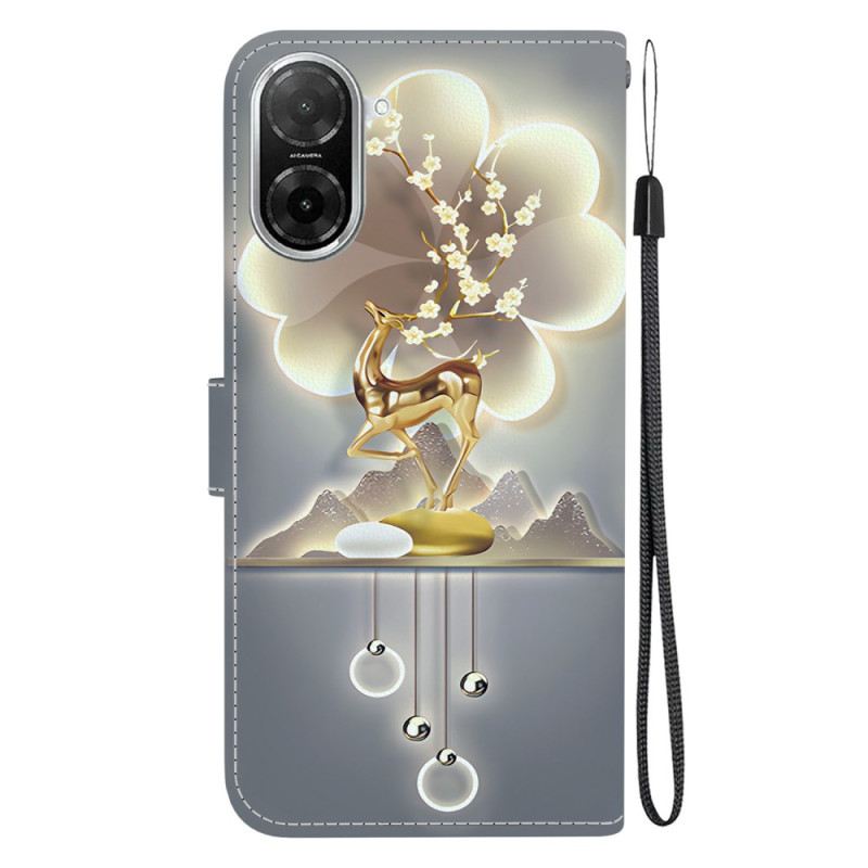 Bőrtok Poco C71 Sika Szarvas