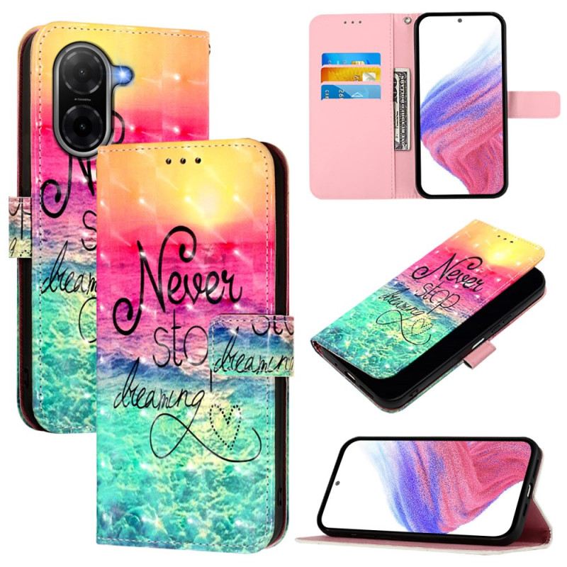 Bőrtok Poco C71 Soha Ne Hagyd Abba Az Álmodást