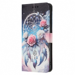 Bőrtok Poco C71 Virágos Álomfogó