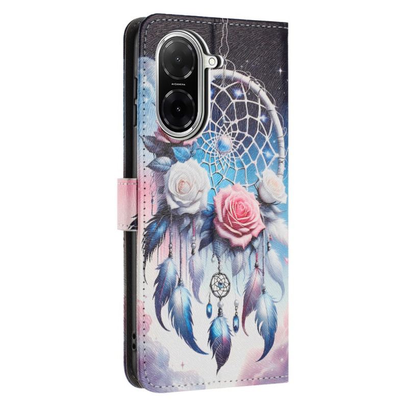 Bőrtok Poco C71 Virágos Álomfogó