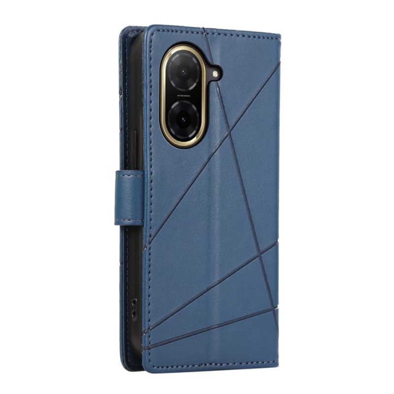 Bőrtok Poco C71 Zsinórok