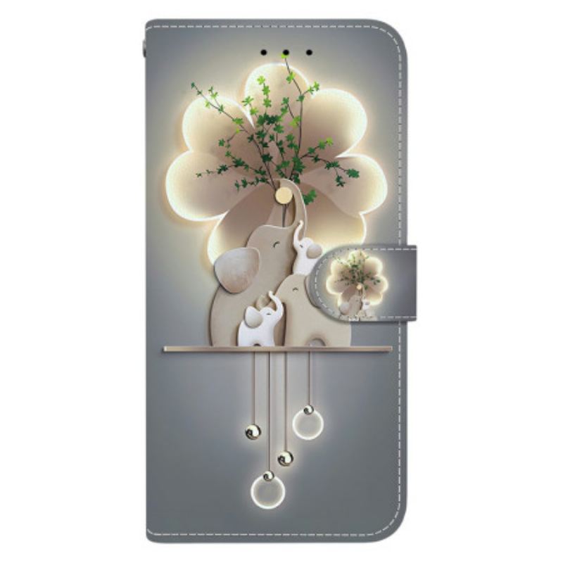 Kinyitható Bőrtok Poco C71 Elefánt