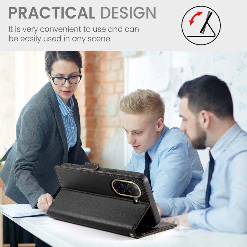 Kinyitható Bőrtok Poco C71 Finom Dupla Csat