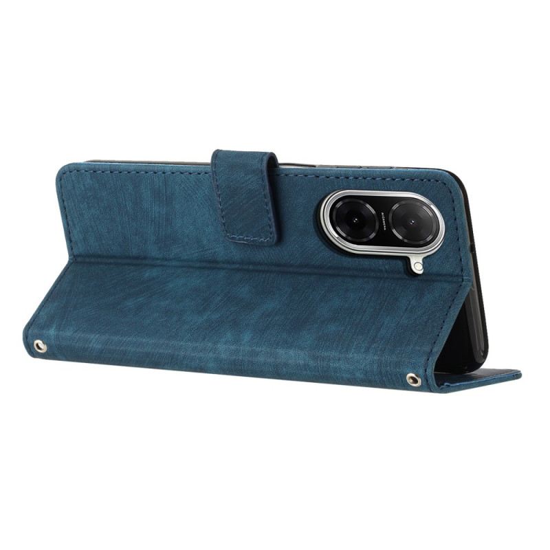 Kinyitható Bőrtok Poco C71 Retro Mintázat