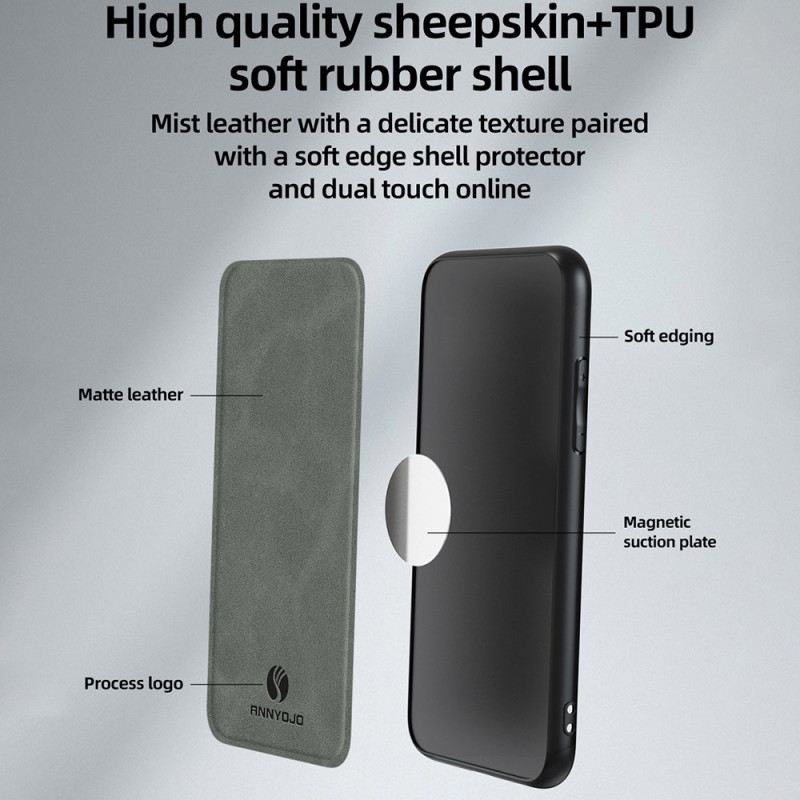 Mobiltelefon Tokok Poco C71 Bőrhatású