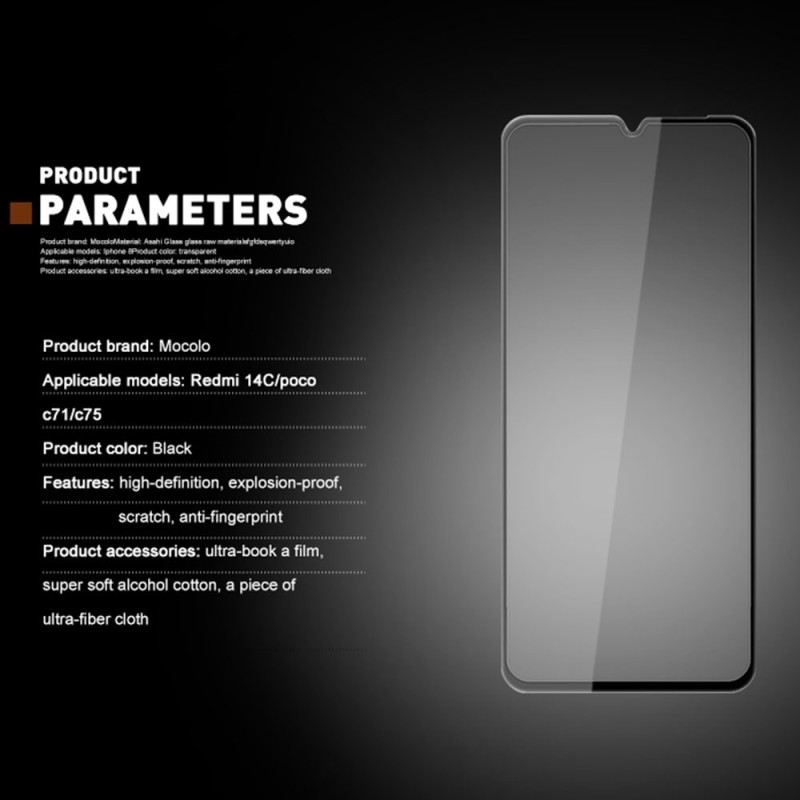 Teljes Képernyős Edzett Üvegfólia Poco C71 Mocolo-hoz