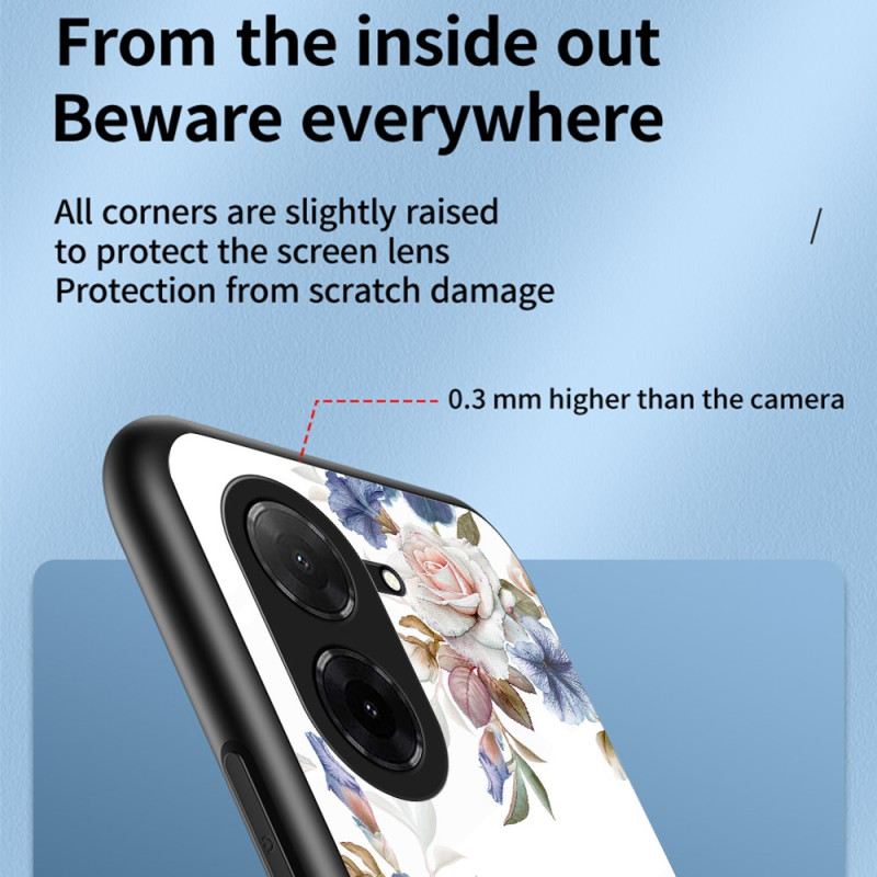 Tok Poco C71 Virágmintás Edzett Üveg