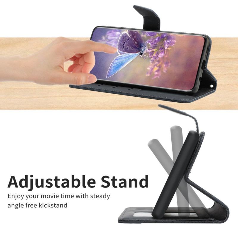 Fliptok / Bőrtok iPhone 14 Pro Pillangók És Vállpánt