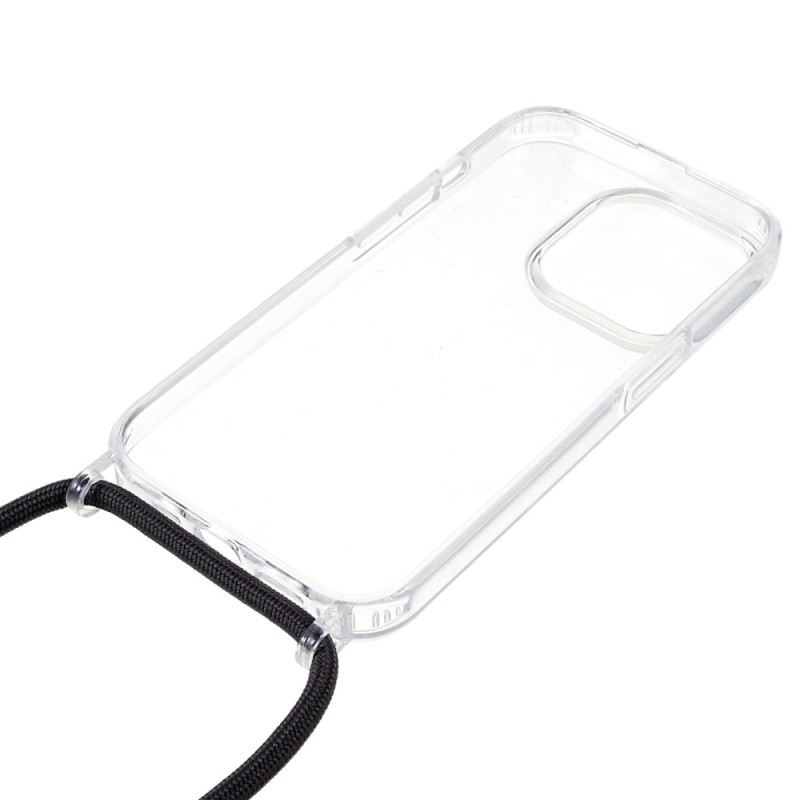 Tok iPhone 14 Pro Átlátszó Színes Zsinórral
